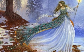 Winter Fairy Wallpaper