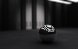 3D Black Ball