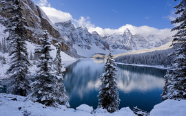 Moraine Lake In Winter Canada
