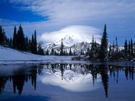 Mount Rainier Reflected Tipsoo Lake