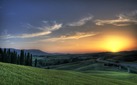 Sunset In Tuscany