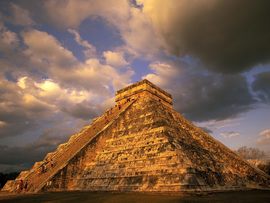 Ancient Mayan Ruins Chichen Itza Mexico