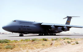 C 5 Galaxy At Balad Air Base Iraq