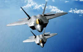 F 22 Raptors Over The Pacific