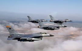 Formation Of F 16 Fighting Falcons
