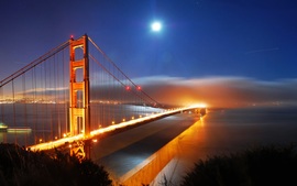 San Francisco Bridge Night Lights