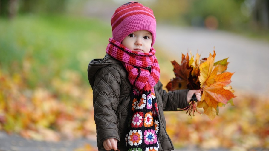 Autumn Leaves Child