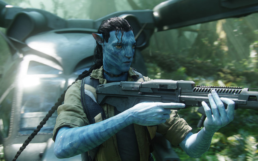 Jake With Gun In Avatar