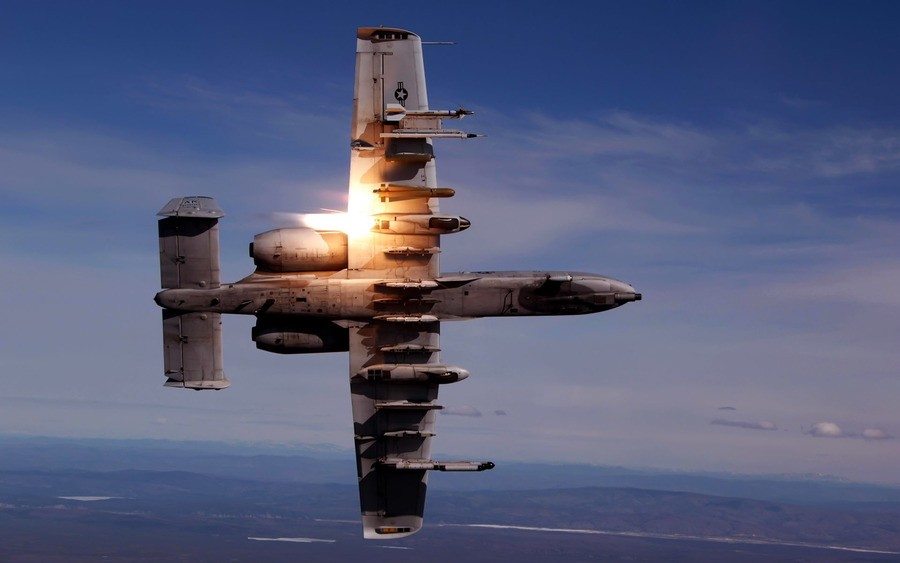 A 10 Thunderbolt Ii During Live Fire Training