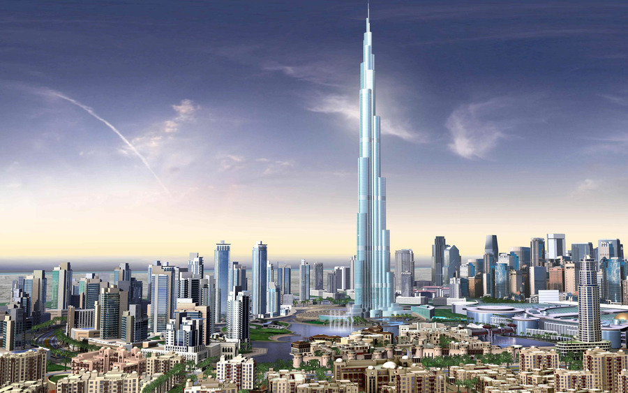 Burj Dubai Skyscrapers Uae