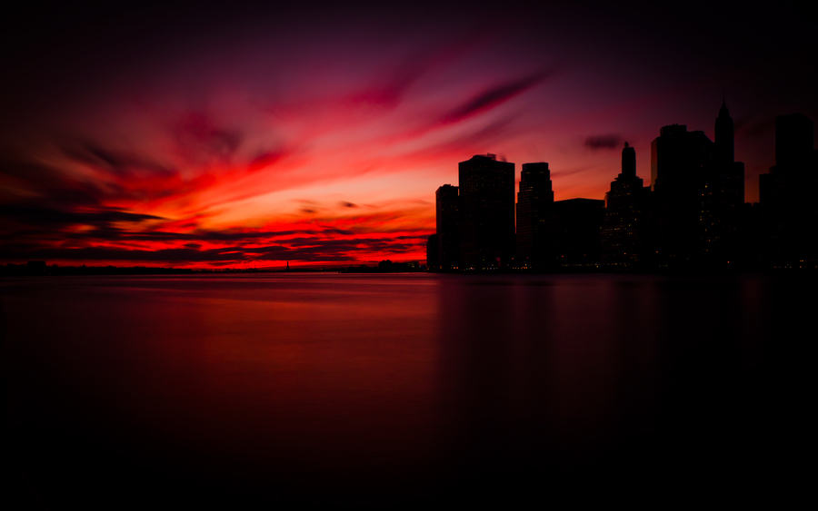 Sunset In Manhattan