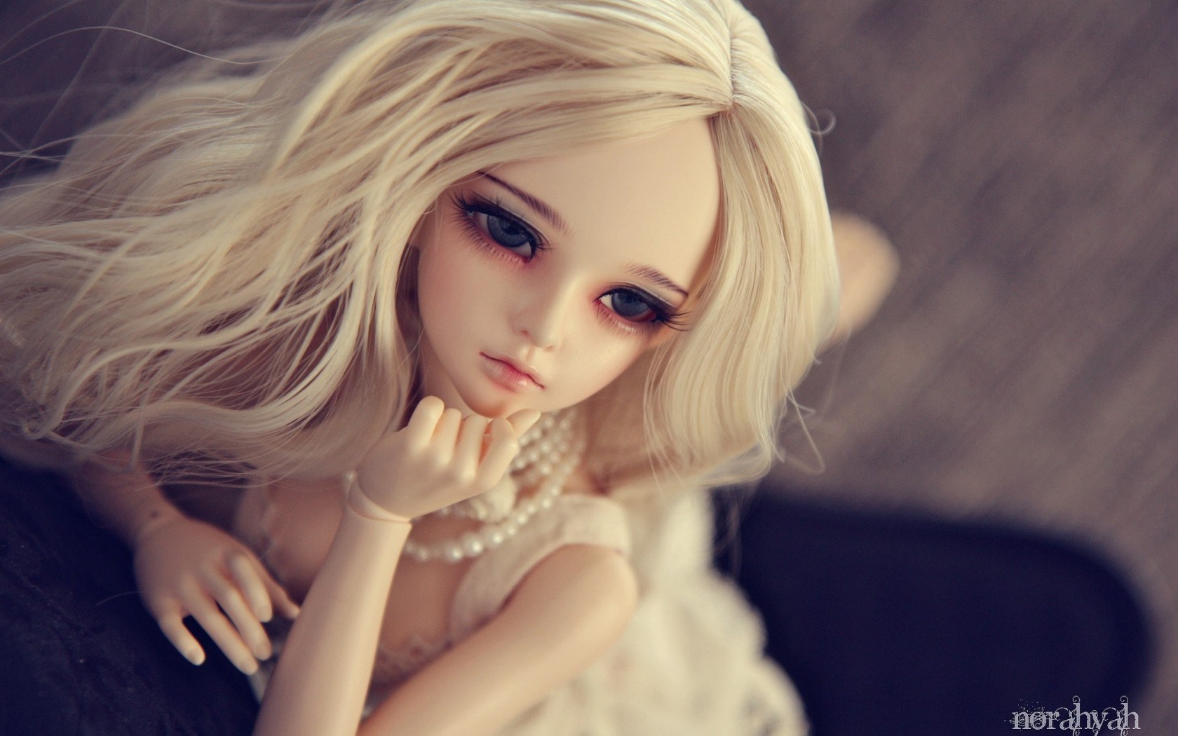 4. "BJD Doll with Blonde Hair and Long Curls" - wide 3