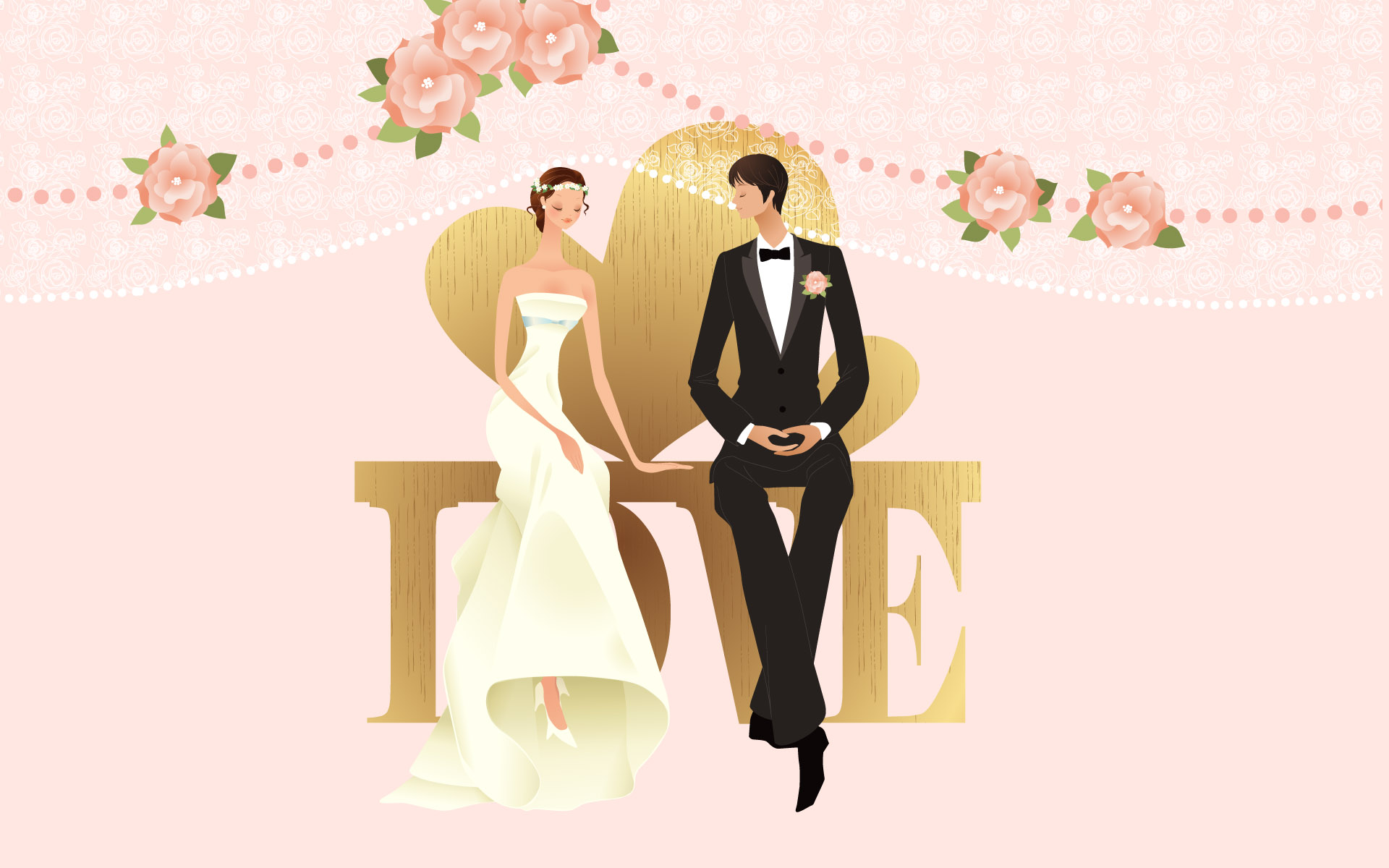 Love Wedding - Wallpaper, High Definition, High Quality, Widescreen