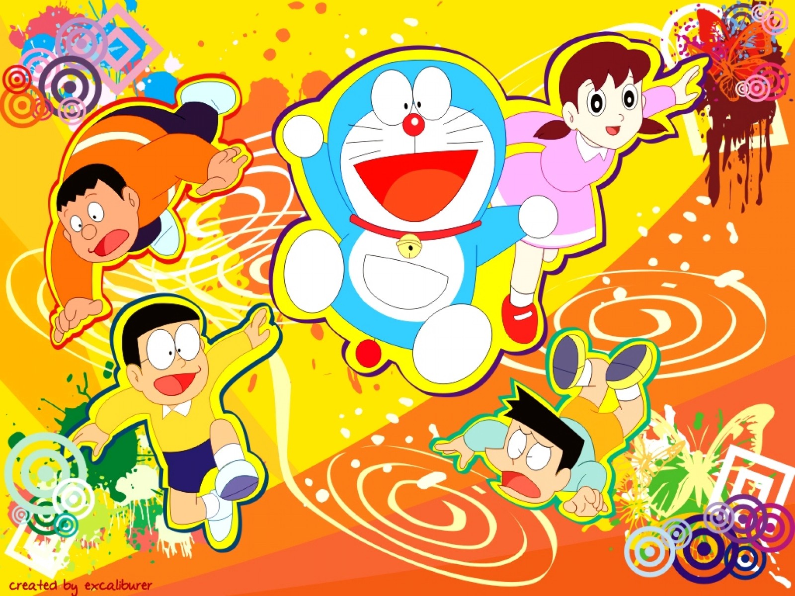 Doraemon Cartoon - Wallpaper, High Definition, High Quality, Widescreen