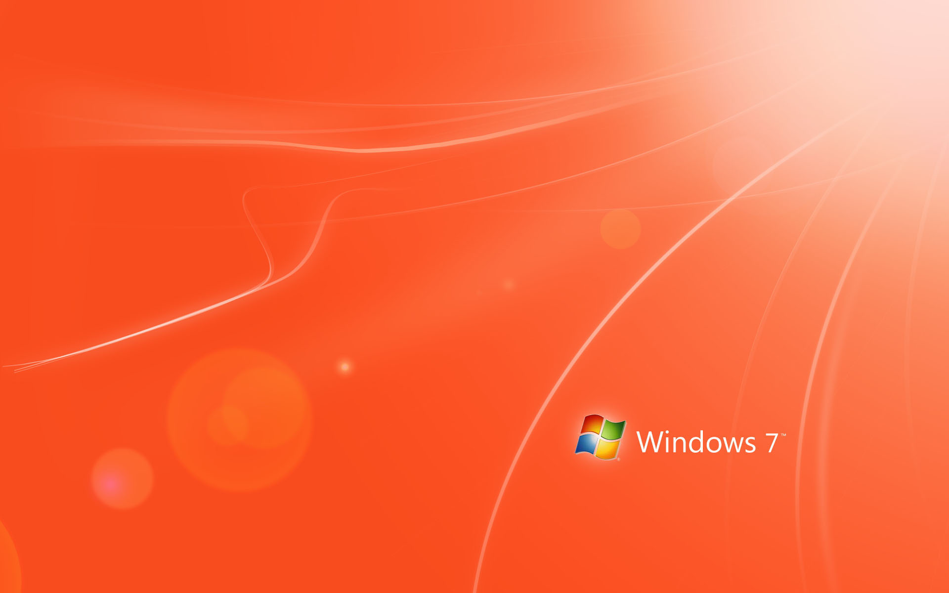 Orange Windows 7 - Wallpaper, High Definition, High ...