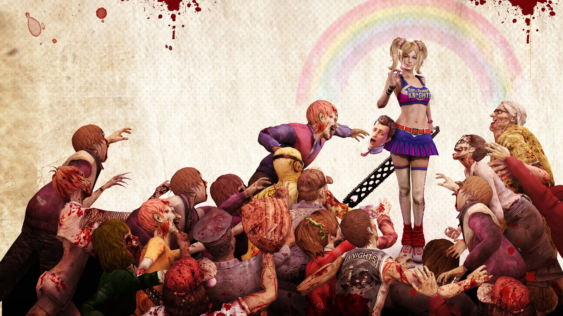 Lollipop Chainsaw Zombie Game - Wallpaper, High Definition, High