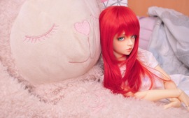 Lovely Red Hair Doll