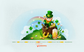 Saint Patricks Day Calendar