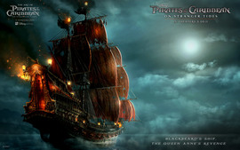 Blackbeards Ship In Pirates Of The Caribbean