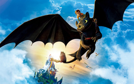Hiccup Riding Toothless