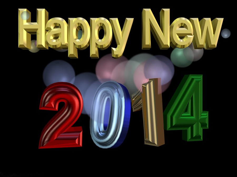 Happy New Year 2014 Wide Wallpaper