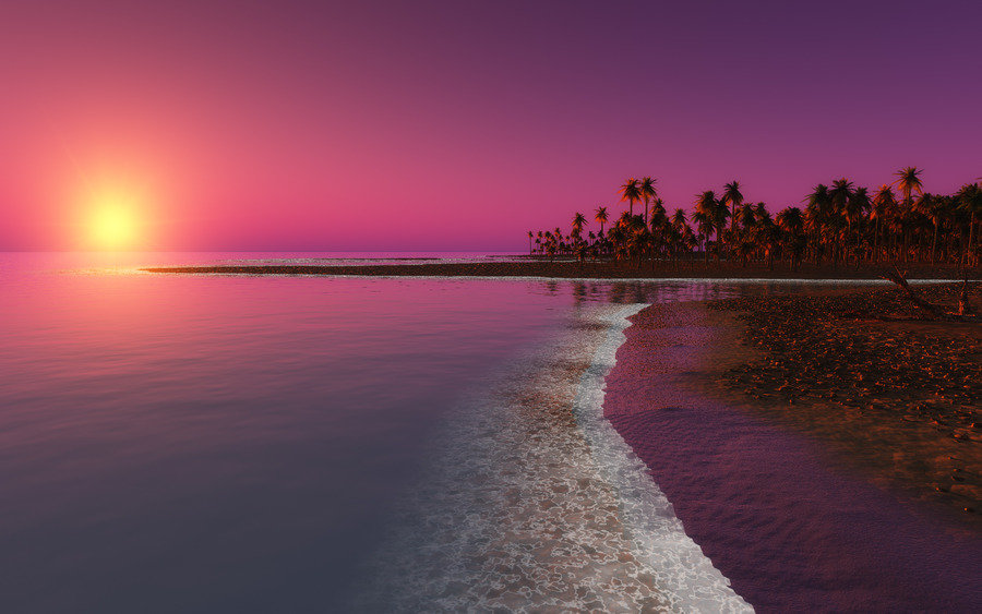 Pink Landscape Desktop Backgrounds