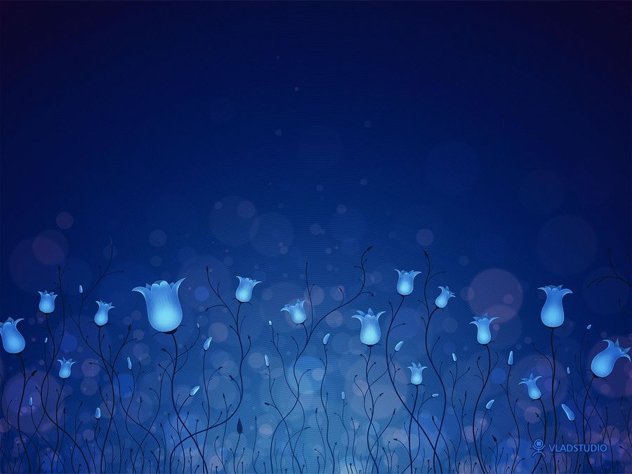 Blue Lighting Flowers