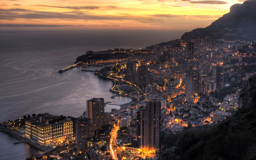Monaco In Twilight