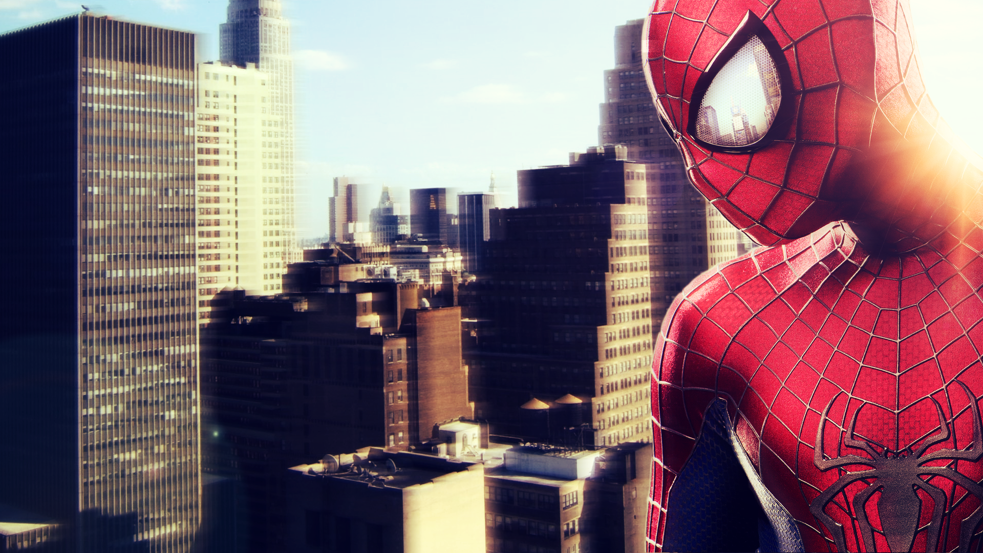 Самого крутого человека паука. Spider-man: Shattered Dimensions. Спайдер мен шатер деймейшенс. Новый человек паук 1. Человек паук город.